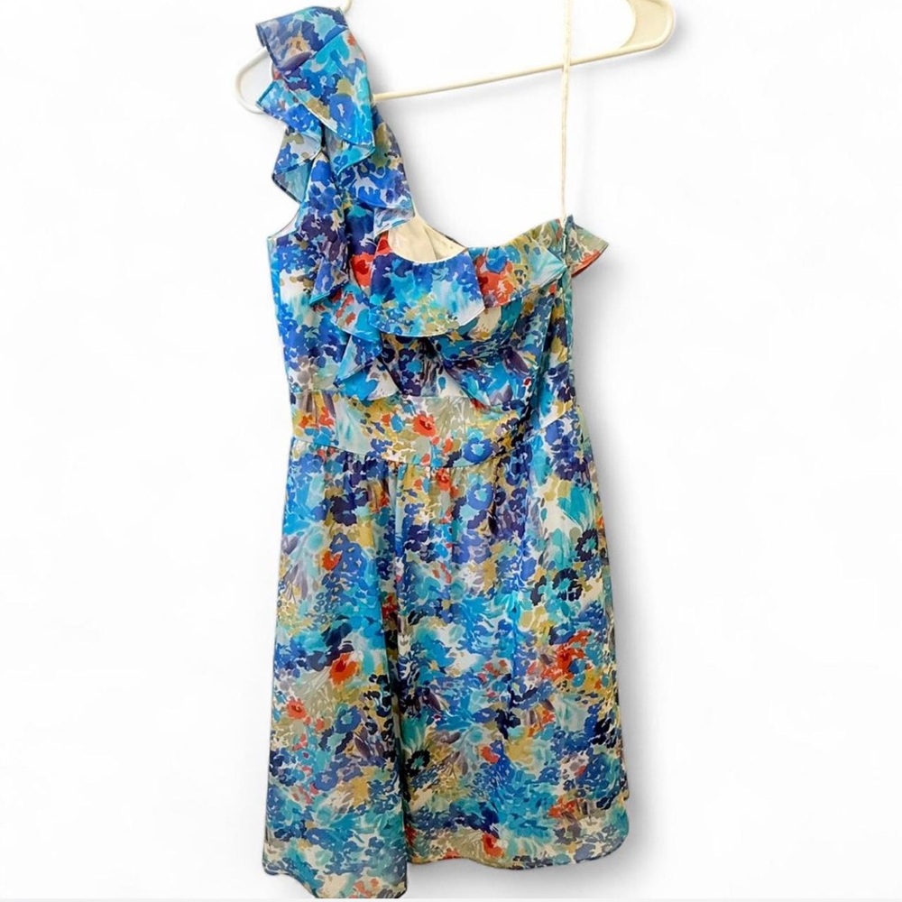 Floral One-Shoulder Dress